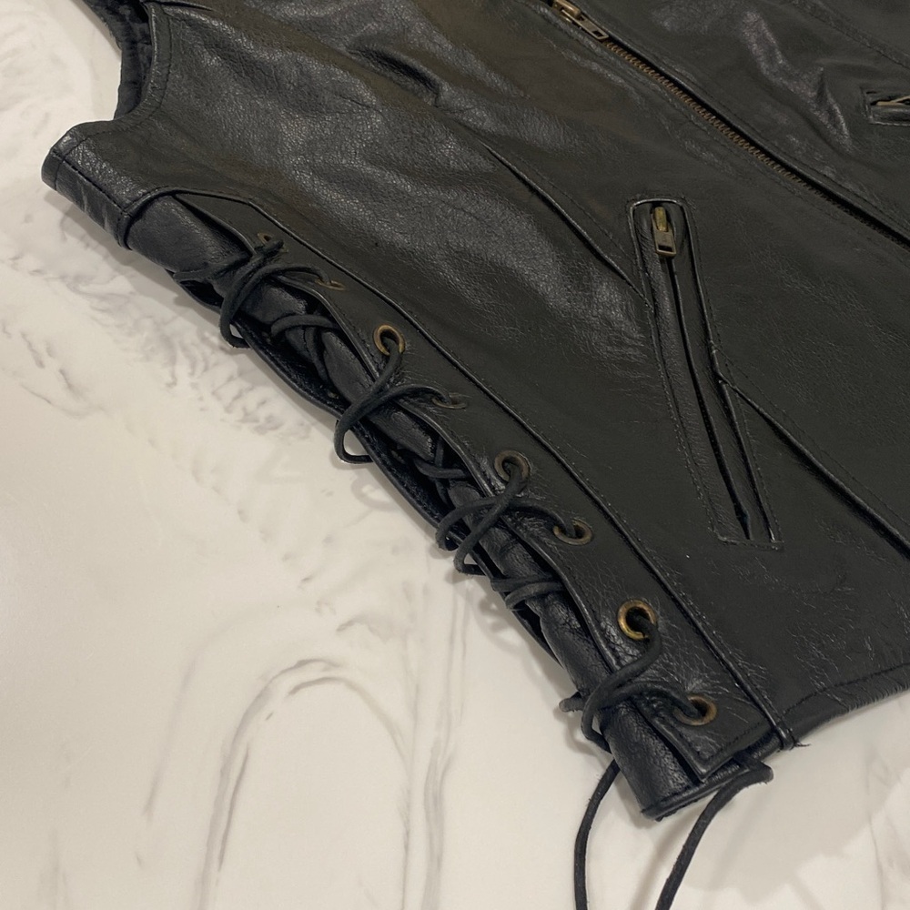 Xelement Advanced Motorcycle Gear womens mistress black leather vest
Size XL - Picture 4 of 8